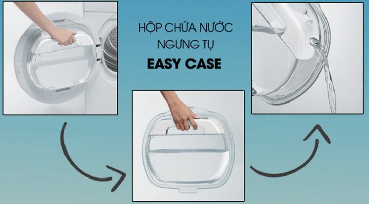 2. Các tiện ích trên máy sấy quần áo Candy