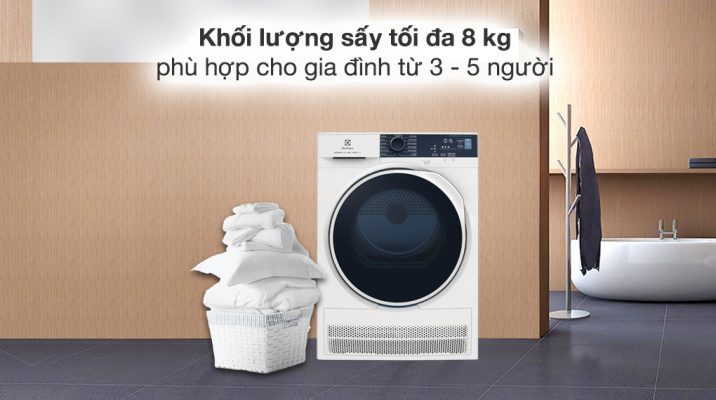 4. Máy sấy Electrolux EDC804P5WB