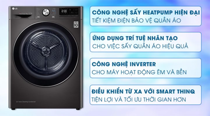 2. Máy sấy quần áo LG