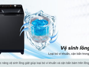Máy giặt Aqua 10 Kg AQW-FR101GT BK - vệ sinh lồng giặt