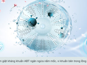 Máy giặt Aqua 10 Kg AQW-FR101GT BK - mâm giặt kháng khuẩn ABT