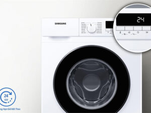 Hẹn giờ giặt xong-Máy giặt Samsung Inverter 8 Kg WW80T3020WW/SV lồng ngang
