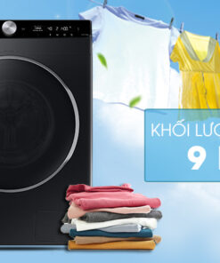Khối lượng giặt-Máy giặt Samsung AI Inverter 9 kg WW90TP44DSB/SV lồng ngang