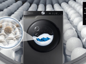 Công nghệ Eco Bubble-Máy giặt Samsung Addwash Inverter 9 kg WW90TP54DSB/SV lồng ngang