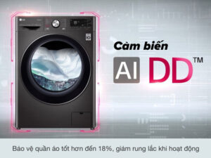 Máy giặt sấy LG Inverter 13 kg FV1413H3BA lồng ngang - Cảm biến AI DD