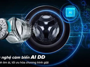 Máy giặt sấy LG Inverter 10 kg FV1410D4P lồng ngang - AI DD cảm biến trí tuệ nhân tạo