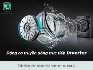 Máy giặt sấy LG Inverter 11kg FV1411H3BA - Động cơ và công nghệ tiết kiệm điện