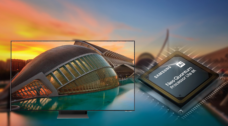 Smart Tivi Neo QLED 8K 65 inch Samsung QA65QN700A - Chuẩn hóa 8K mọi nội dung bất kể chất lượng đầu vào nhờ bộ xử lý Neo Quantum Lite 8K