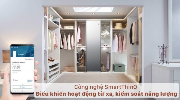 Tủ chăm sóc quần áo thông minh LG Styler màu gương kính S5MB - Công nghệ SmartThinQ