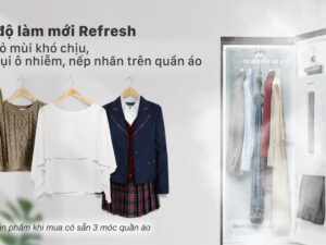 Tủ chăm sóc quần áo thông minh LG Styler màu gương kính S5MB - Chế độ làm mới Refresh