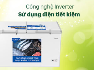 Tủ đông AQUA Inverter 508 lít AQF-C6901E-Sử dụng tiết kiệm điện tối ưu nhờ công nghệ Inverter