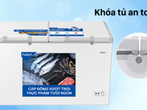 Tủ đông AQUA Inverter 508 lít AQF-C6901E-Khóa tủ an toàn, hỗ trợ kiểm soát số lượng thực phẩm trong tủ