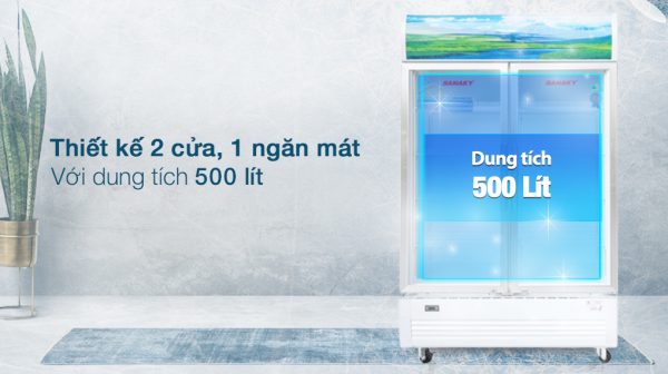 Tủ mát Sanaky 500 lít VH-6009HP - Tổng quan thiết kế
