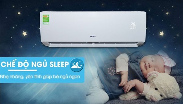 Chế độ Sleep trên điều hoà Gree GWH24IE-K3N9B2D thông minh