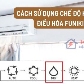 Cách bật chế độ hút ẩm điều hoà Funiki đơn giản