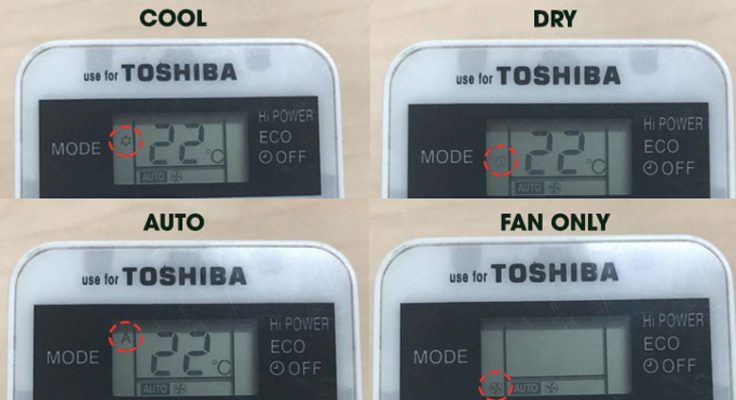 2. Các chế độ cơ bản của máy lạnh Toshiba