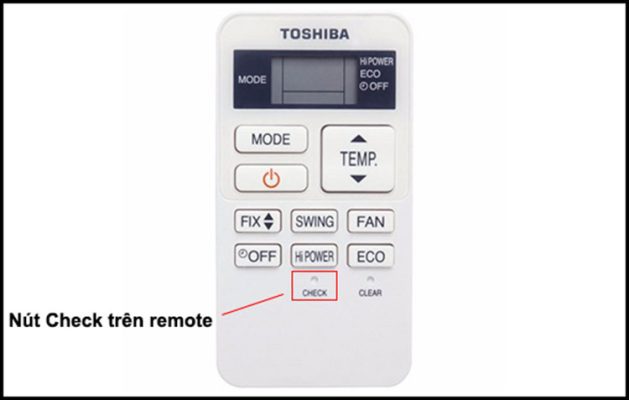 1.1. Cách kiểm tra mã lỗi máy lạnh Toshiba