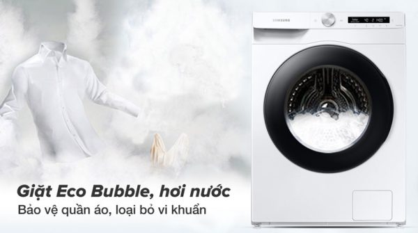 Máy giặt Samsung Inverter 13 kg WW13T504DAW/SV - Giặt Eco Bubble, Hygiene Steam