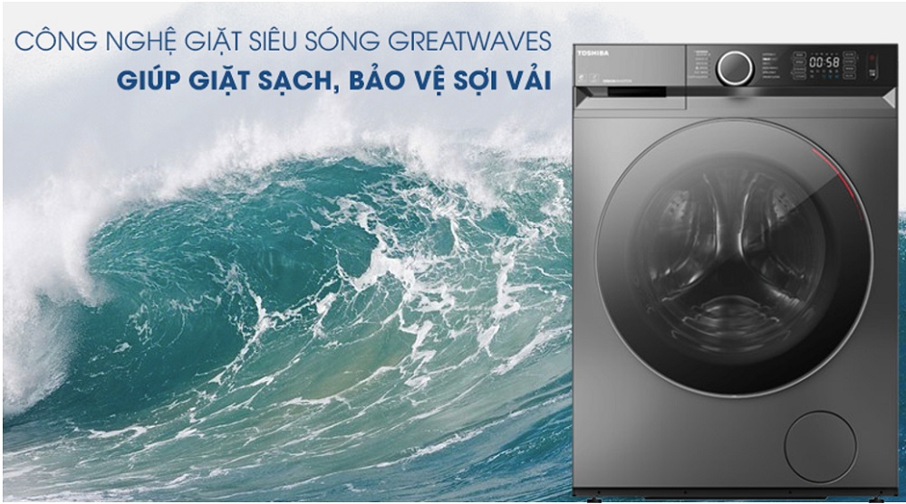 cônmg nghệ greatwaves trên máy giặt sấy TWD-BM115GF4V(SK)