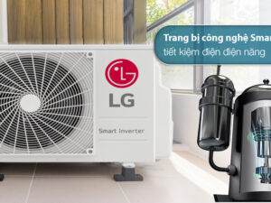 4. Smart Inverter - Công nghệ tiết kiệm điện năng được trang bị trên LG A3UQ24GFD0