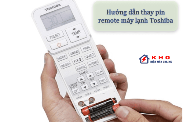 huong dan thay pin remote may lanh toshiba 10