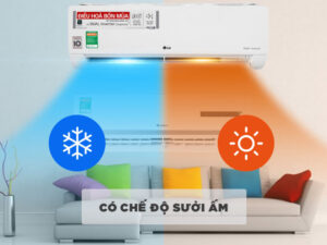 Máy lạnh 2 chiều LG Inverter 1 HP B10END, giá rẻ, chính hãng