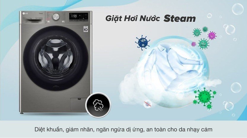 5.3. Công nghệ giặt hơi nước Steam bảo vệ làn da của bạn