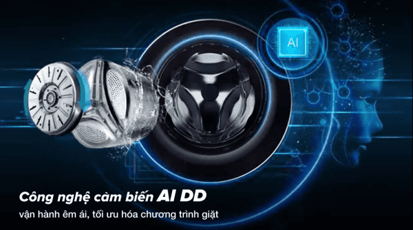 Máy giặt sấy LG Inverter 15kg F2515RTGB - Cảm biến AI DD