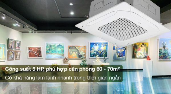 Máy lạnh âm trần LG Inverter 5 HP ZTNQ48LMLA0 (3 Pha) - Công suất 5 HP phù hợp căn phòng từ 60 - 70m2, có khả năng làm lạnh nhanh