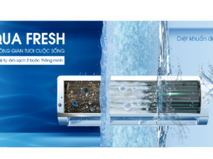 Máy Lạnh Aqua Inverter 2HP AQA-KCRV18WNM - Công nghệ tự làm sạch 3 bước độc quyền AQUA FRESH