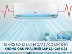 Điều hào Gree GWH24IE-K3N9B2D khởi động lại khi mất điện