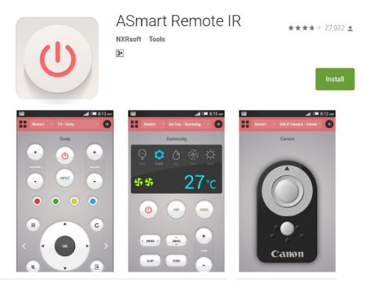 2.1. Ứng dụng ASmart Remote IR