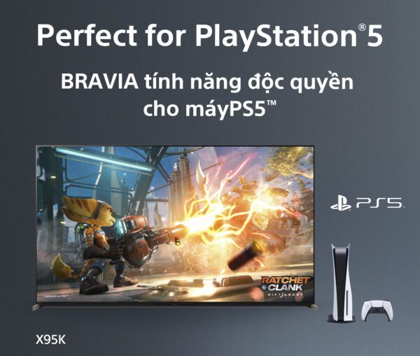 Bravia tính năng độc quyền cho máy PS5™ - Google Tivi Mini LED Sony 4K 85 inch XR-85X95K
