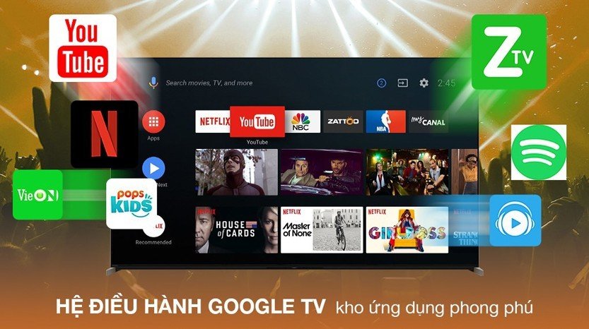 6. Hệ điều hành Google TV 2023 trên sony xr75x95l