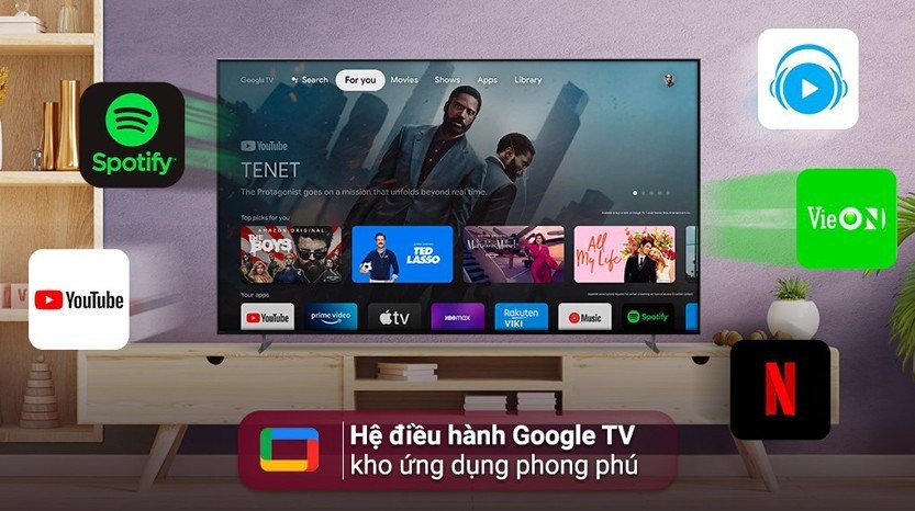 Google TV 2023 - Hệ điều hành với kho ứng dụng khổng lồ có trên 85X90L