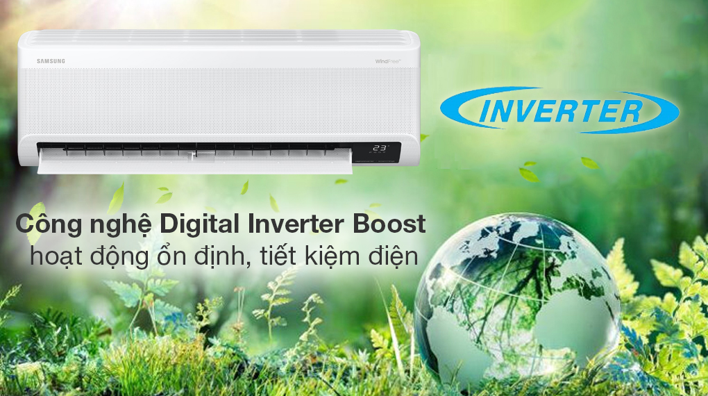 7. AR10CYFAAWKNSV sở hữu công nghệ Digital Inverter Boost tiết kiệm điện