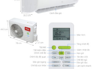 Máy lạnh TCL Inverter 1 HP TAC-10CSI/KE88N, giá rẻ, chính hãng
