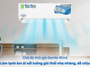 Máy lạnh TCL Inverter 1.5 HP TAC-13CSD/TPG11-Tạo ra luồng gió mát lạnh nhẹ nhàng, dễ chịu với Gentle Wind
