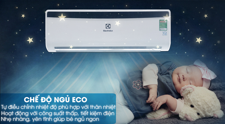 7. Eletrolux ESM09CRM-A4 mang đến giấc ngủ êm ái với chế độ ngủ Eco