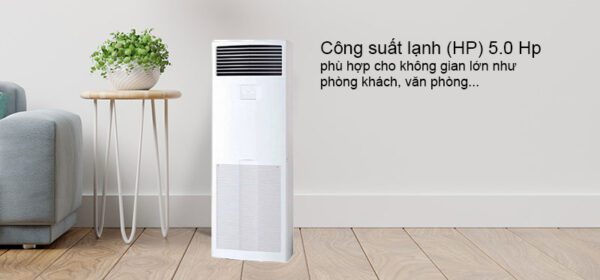 Máy lạnh với công suất 5.0 Hp, phù hợp cho không gian từ 64 - 67 m².