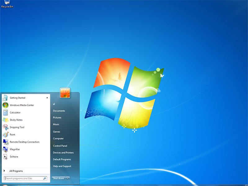 Laptop chạy hệ điều hành Windows 7