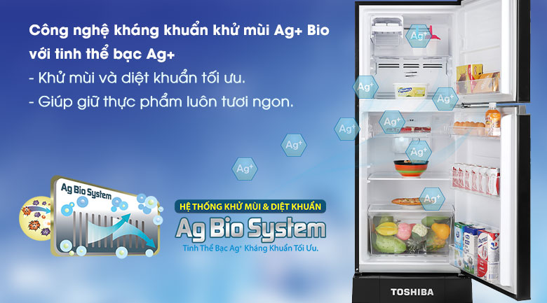 Công nghệ kháng khuẩn khử mùi tiên tiến trên tủ lạnh Toshiba
