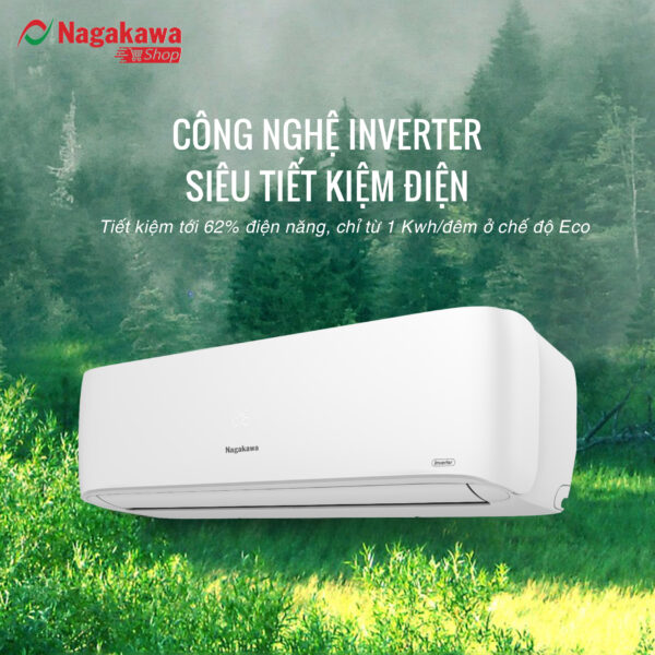 Điều hòa Nagakawa NIS-C24R2T30 - Công nghệ Inverter tiết kiệm điện tối ưu