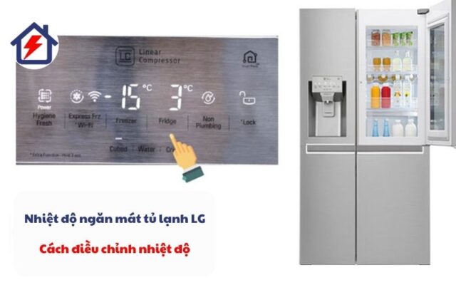 Điều chỉnh nhiệt độ ngăn mát tủ lạnh LG