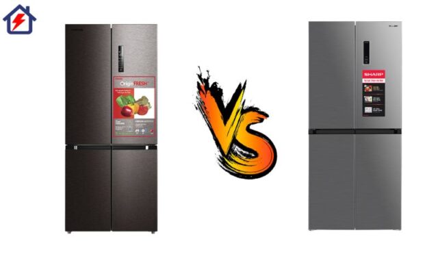 So sánh tủ lạnh Sharp và Toshiba