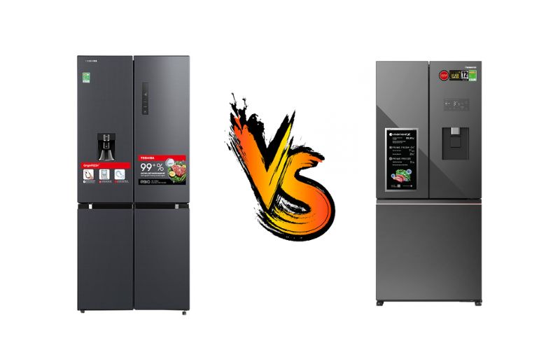 So sánh tủ lạnh Toshiba và Panasonic