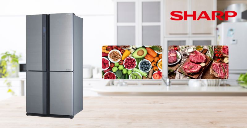 So sánh tủ lạnh Sharp 630 và 631 - Về thiết kế