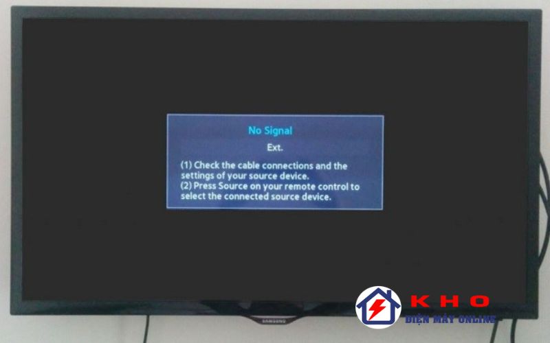 Do tivi dò kênh chưa chính xác hoặc đường truyền tín hiệu không ổn định