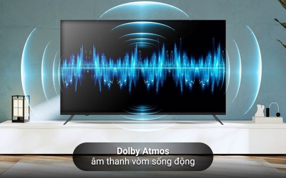 Tivi Sharp trang bị hệ thống âm thanh vòm Dolby Atmos