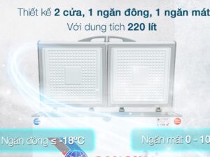 Tủ đông Sanaky Inverter 220 lít VH-2899W3 - Tổng quan thiết kế